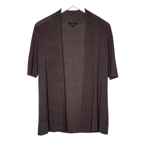 Eileen Fisher Silk Blend Duster Cardigan Brown Size Petite S - Picture 1 of 9